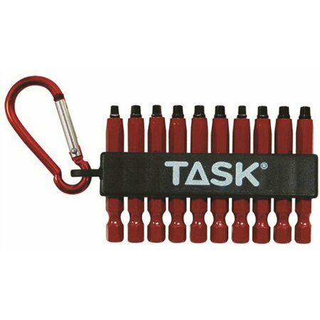 TASK TOOLS Bit 2-Rob 10pc Clip T67916